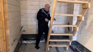 Монтаж инженерных коммуникаций в доме из клеёного бруса II часть