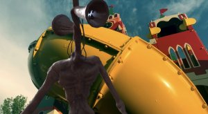 Сиреноголовые играют в прятки на горке-пожирателе