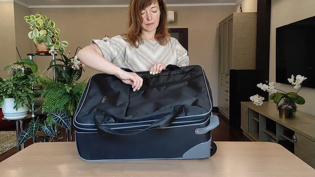 Дорожная сумка на колесах Polar П7123 (черная) смотреть онлайн