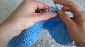 Легкие,удобные детские следки на двух спицах