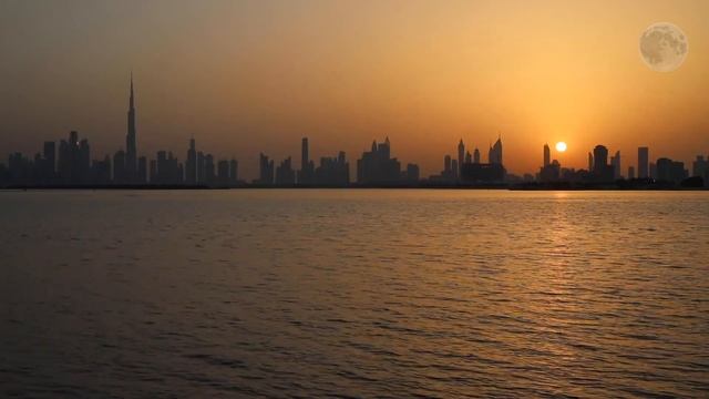 Night calm | Relax | Дубай | Полеты над Дубаем | ОАЭ | Burj Khalifa смотреть онлайн