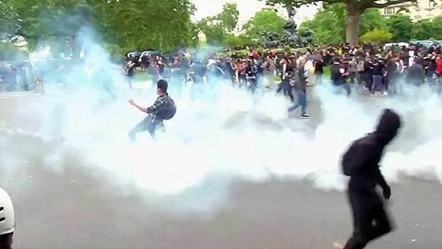 В городах Франции вновь прошли митинги протеста пр... внесения изменений в трудовое законодательство