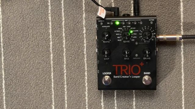 Посмотрите, если не слышали о ней - Digitech Band Creator Trio+ педаль для гитариста без группы смотреть онлайн