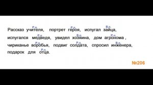 ГДЗ РУССКИЙ ЯЗЫК УПРАЖНЕНИЕ.206 КЛАСС 4 КАНАКИНА ЧАСТЬ 1