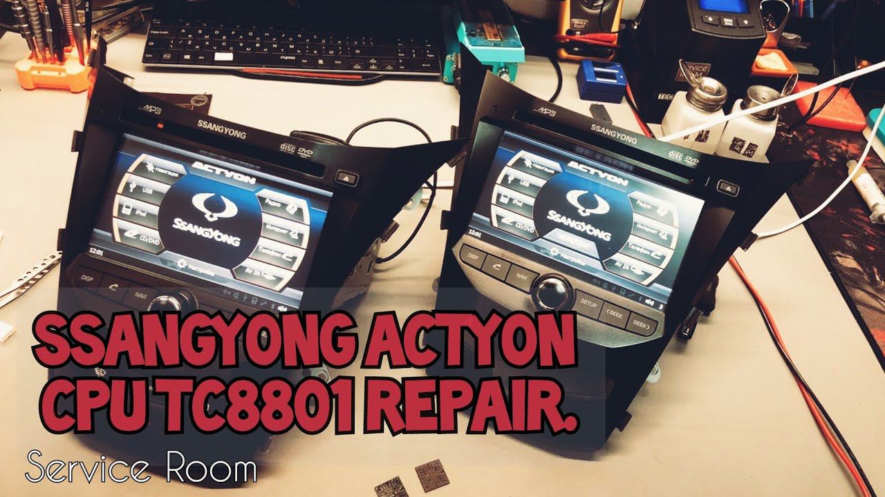 SsangYong Actyon ремонт двух ШГУ/CPU TCC8801 repair. смотреть онлайн