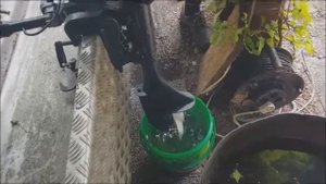 Мотор Ямаха 5лс 11лет валялся в сарае Завелся со второго раза и работает как положено