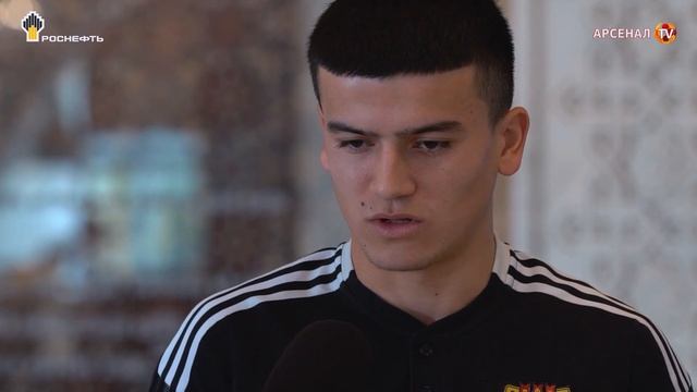Игроки дубля Егор Сидоров, Ансор Хабибов, Максим Кайнов и Марк Кротов на сборах с "Арсеналом"