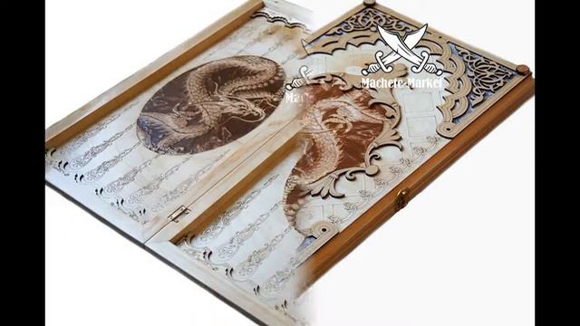 Нарды подарочные резные "Дракон" 60x30 купить