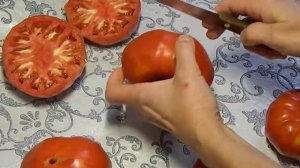 Томат Шедевр F1. Тест зрелых плодов.