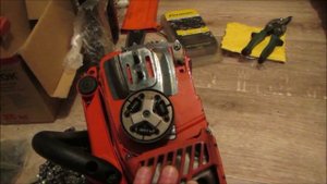 ECHO CS-350 ЗАМЕНА ПРУЖИНЫ ХРАПОВИКА СТАРТЕРА REPAIR STARTER TORSION SPRING Бензопила V452-000220