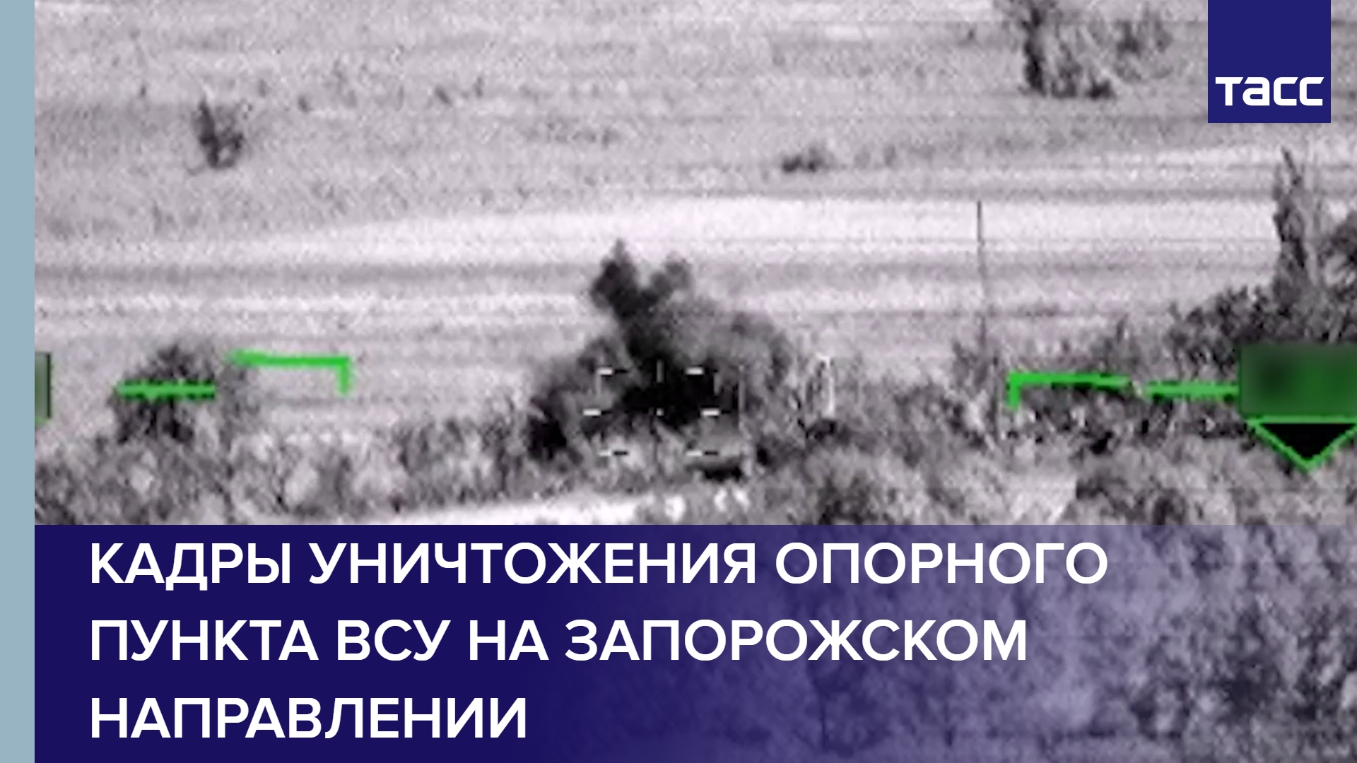 Кадры уничтожения опорного пункта ВСУ на запорожском направлении