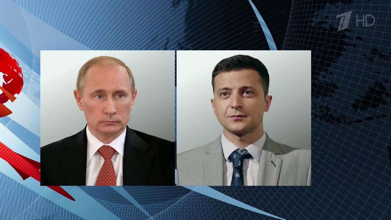 В преддверии саммита в "нормандском формате" состо...азговор Владимира Путина с Владимиром Зеленским