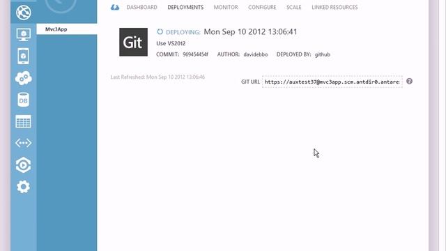 Publishing to an Azure Web Site from a Github repo смотреть онлайн