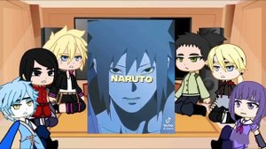 boruto and friends react to Naruto and his badass moments || gacha reaction
