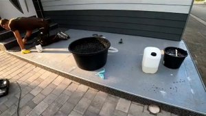 Нанесение на крыльцо