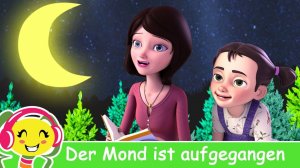 Der Mond ist aufgegangen  Schlaflieder für babys deutsch  KinderliederTV