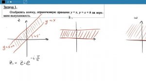 Пример решения задачи на конформное отображение