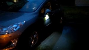 Подсветка в зеркалах Пежо 408 ч1
