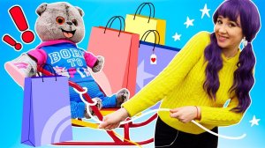 Приключения Басика – Кот Басик идет в магазин! Видео для детей про игрушки Basik