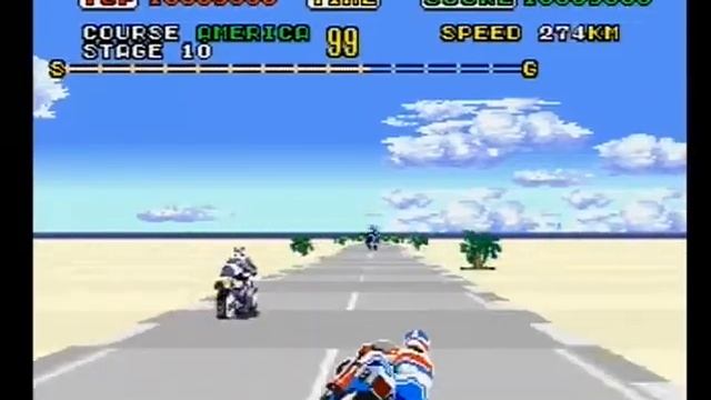 SUPER HANG-ON (ARCADE - FULL GAME: ALL 4 COURSES) смотреть онлайн