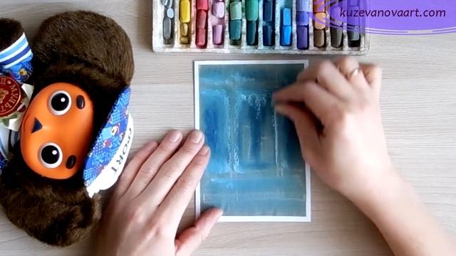 РИСУЕМ НОВОГОДНИЕ ОТКРЫТКИ | СУХАЯ ПАСТЕЛЬ