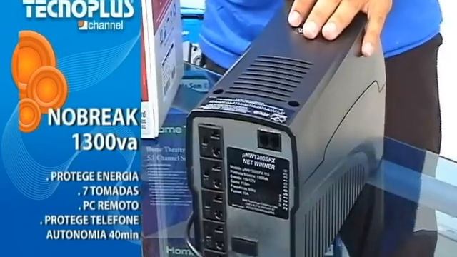 TECNOPLUS CHANNEL - NOBREAK NET WINNER 1300VA BIFX E BIVOLTS 115V PRETO смотреть онлайн