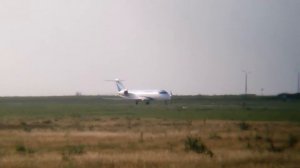 АК Ямал CRJ-200 взлет аэропорт Курск—Симферополь LLM614