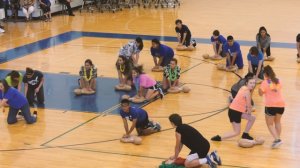 NBMS students create CPR Flash Mob at pep rally