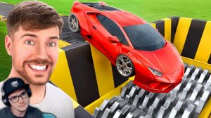 MrBeast ► Lamborghini vs. Измельчитель ( Мр Бист ) | Реакция