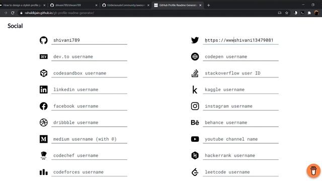How to design a stylish profile page for your Github profile? | Markdown Readme | Github front page