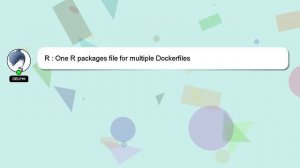 R : One R packages file for multiple Dockerfiles