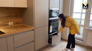 Современная бежевая кухня от МД «Славянка»