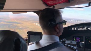 Landing At Astrakhan Bombardier Global Express XRS Cockpit View. Shot On iPhone X