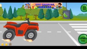 Красный квадроцикл мультик.#мультик