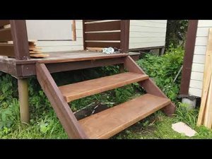 Как сделать лестницу на крыльцо бани своими руками