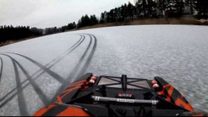 Arrma Mojave 6s On Ice. Lake Speed Drift