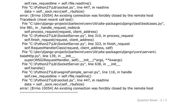 Django : Django and Selenium Web testing error: [Errno 10054] смотреть онлайн