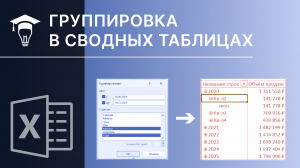 Группировка в сводных таблицах Excel