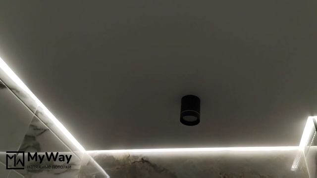 Натяжной потолок с подсветкой (парящий эффект)