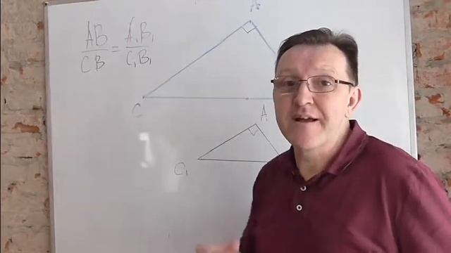 Второй и третий признак подобия прямоугольных треугольников.