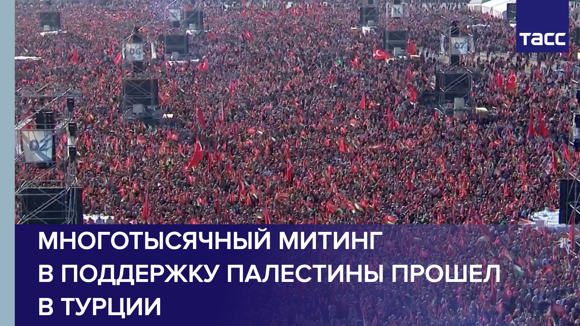 Многотысячный митинг в поддержку Палестины прошел в Турции