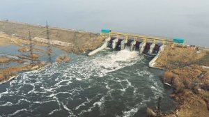 Самый большой разлив воды Череповка апрель Южноуральск 2021 4KUHD