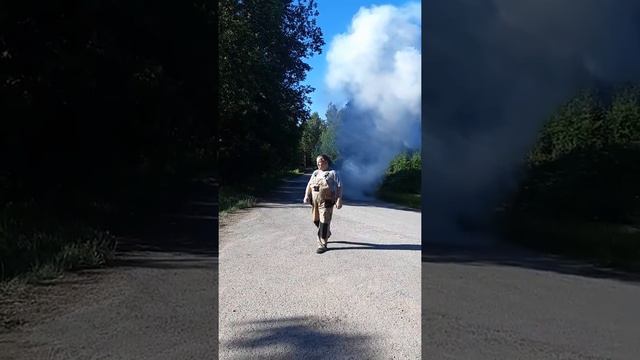 Сурик и серебрянка. Ядрено получилось.