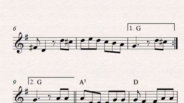 Free easy violin sheet music, Mexican Hat Dance смотреть онлайн