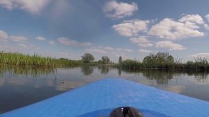 SUP boarding on Moscow river