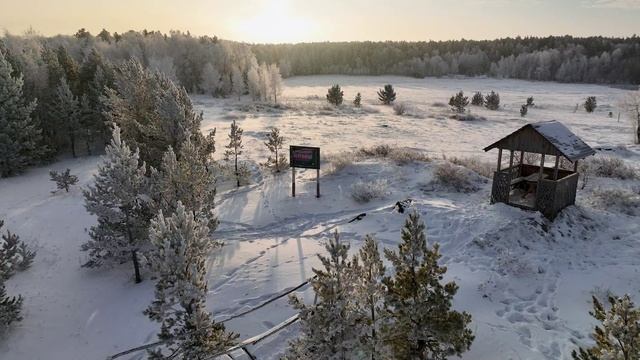 Акколь - Зимний лес - Рассвет