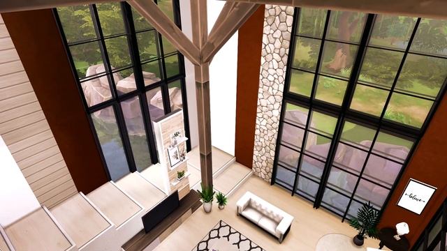 BASE GAME Modern Villa | Sims 4 [No CC] | Stop Motion Speedbuild смотреть онлайн