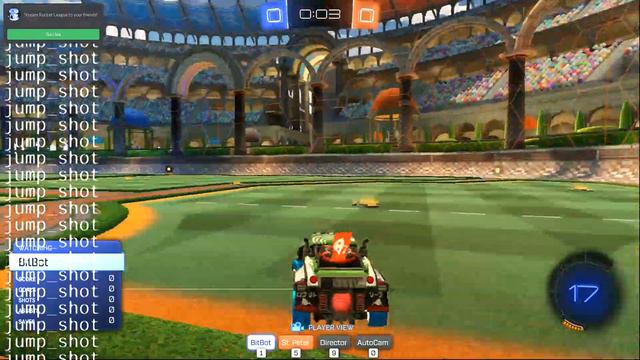 My rocket league bot. Maybe as good as a psyonix bot.