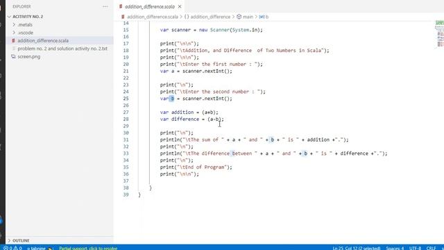 Addition, and Difference of Two Numbers in Scala смотреть онлайн