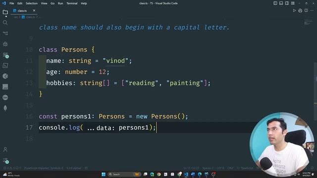 TypeScript Object-Oriented Programming Tutorial? Understanding Classes and Constructors in Hindi